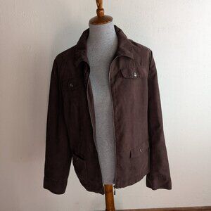 Faux Suede Brown Jacket
